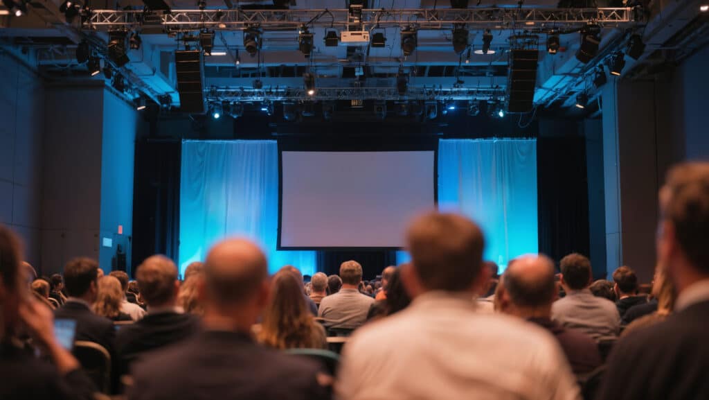 Salle de conférence pleine